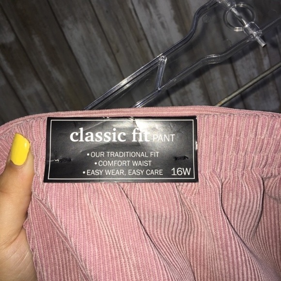 NWT Alfred Dunner Pink Straight Leg Pants - Picture 5 of 5